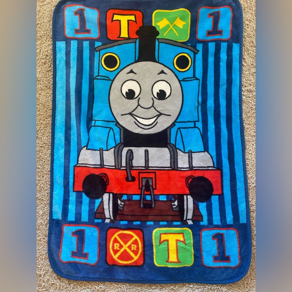 Thomas the Train plush toddler blanket